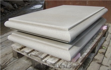 Wilkeson Sandstone Column Caps, Profiles, Bullnosed Edges