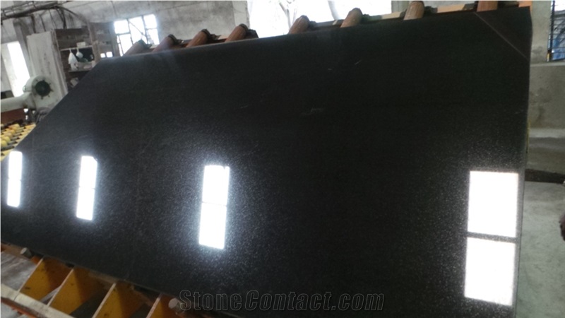 Absolute Black Granite Slabs & Tiles, Jet Black Granite Slabs & Tiles