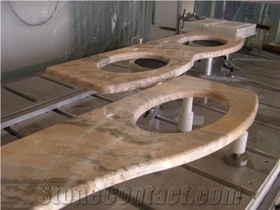 Bath Countertops with Marble Ruschita