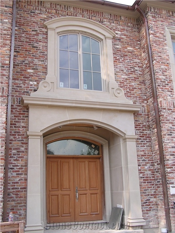 Champagne Beige Limestone Entry Surround