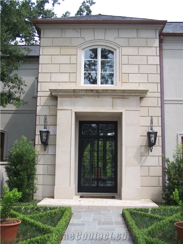Champagne Beige Limestone Entry Surround