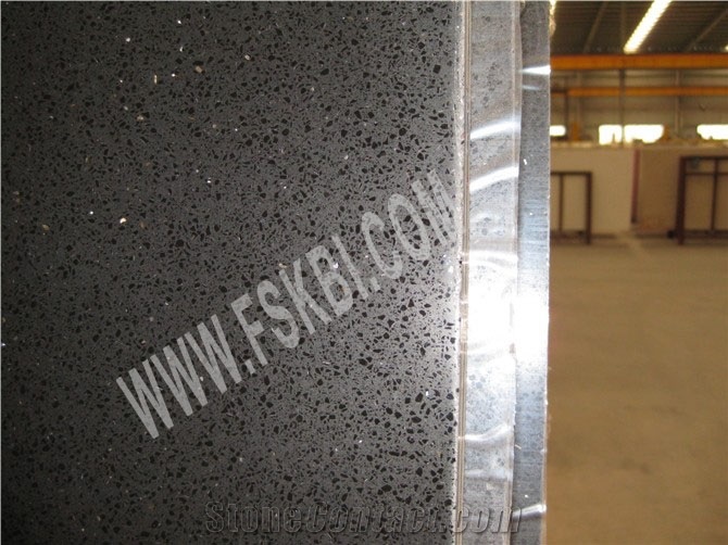 Black Quartz Stone Kitchen Desk Top Of Silestone Quality Engineer Stone Solid Surface Kitchen Countertops