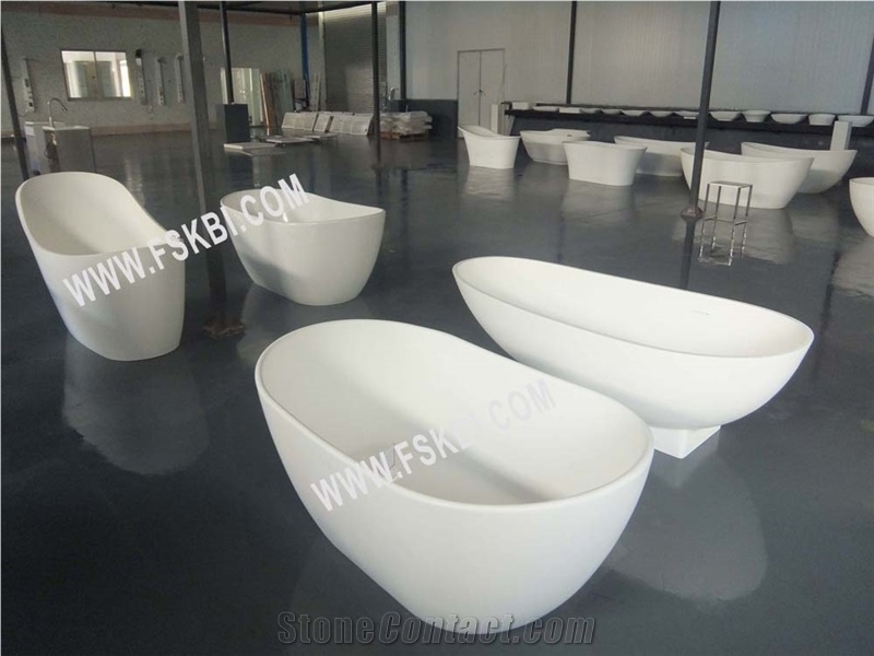 Freedstanding Solid Surface Acrylic Bathtub