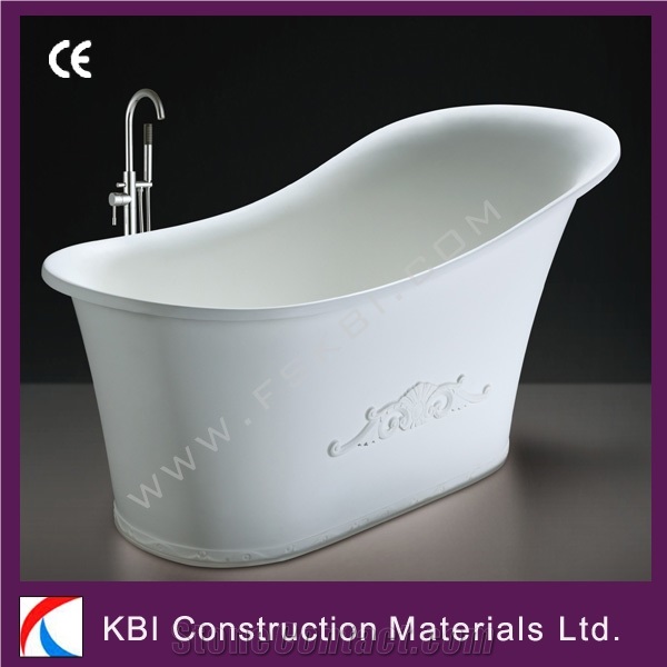 Manmade Stone Freestanding Bathtub