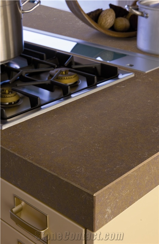 Quartz Stone Various Colors Kitchen Countertop in Custom Design