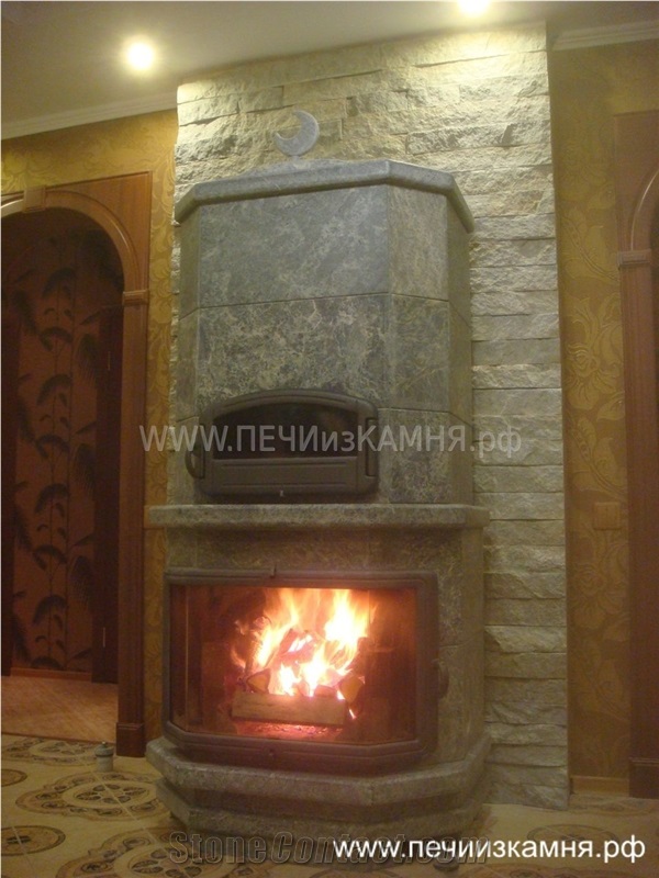 Soapstone Masonry Heater Tatyana
