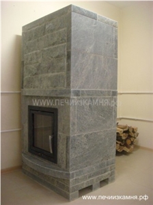 Soapstone Masonry Heater Tatyana