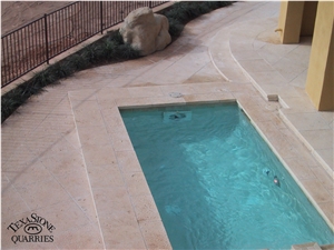Cedar Hill Cream Limestone Pool and Wall Caping