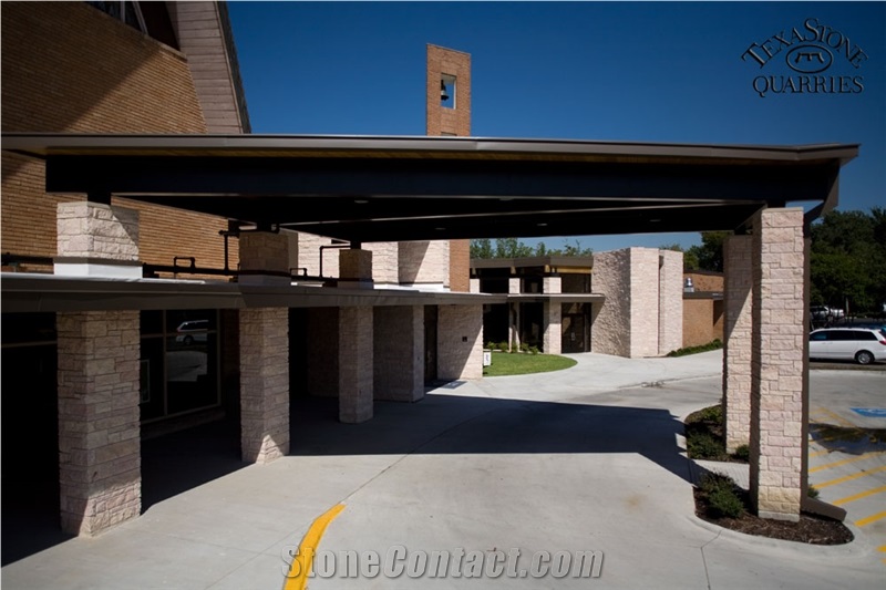 Desert Sunset Limestone Entry Column Veneer