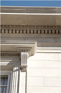 New Pearl Limestone Sandblasted Wall and Building Ornaments