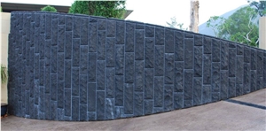 River Black Sandstone Split Min Thickness 3" / 75mm Wall Cladding
