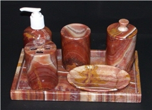 6 Pieces Onyx Bath Set