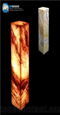 Large Prism Onyx Lamp