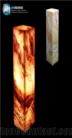 Large Prism Onyx Lamp