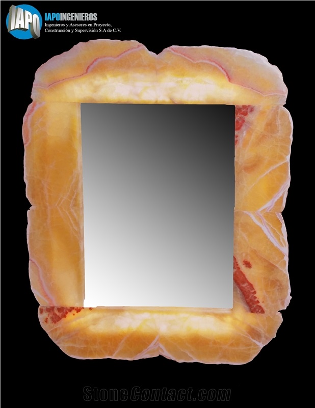 Onyx Mirror & Lamp