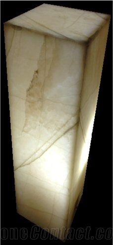 Prism Lamp Made Of Mexico Multicolor Onxy
