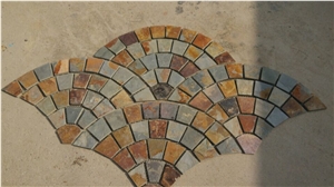 China Rust Slate Cube Stone & Pavers