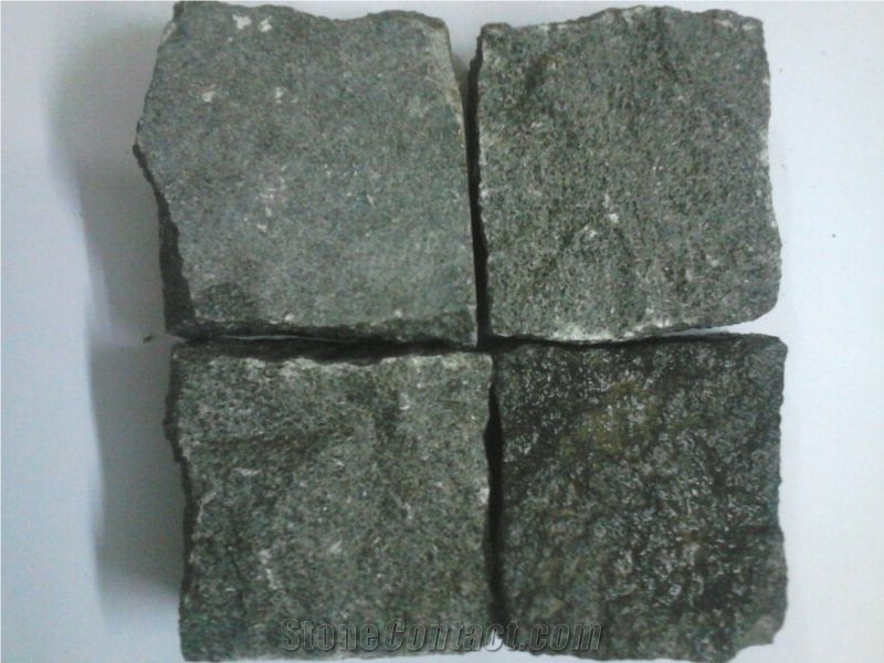 Absolute Black Granite Cobble Stone & Pavers India