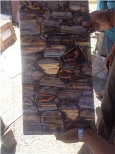 Black Bended Aghate Semiprecious Stone Tiles Black Bended Aghate Semiprecious Stone Tiles