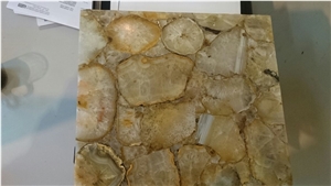Yellow Onyx Semiprecious Stone Slabs