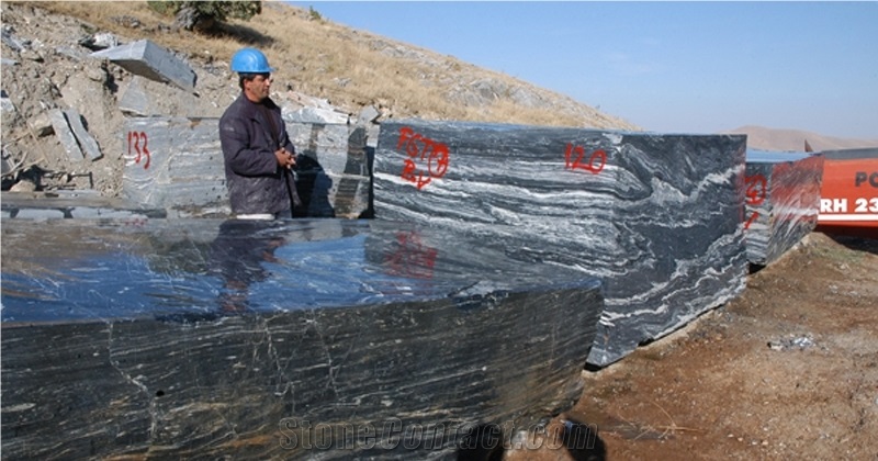 Nero Picasso Marble Blocks