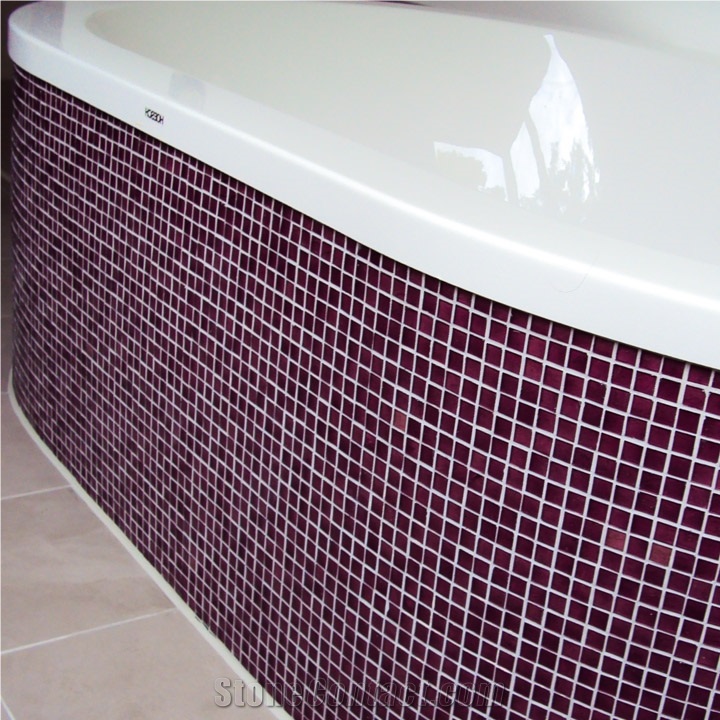 Glass Mosaic Tub Surround