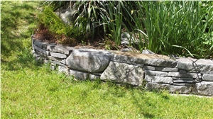 Hyde Grey Schist Garden Retaining Wall
