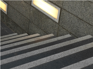 Rosa Sardo Ghiandone Granite Staircase