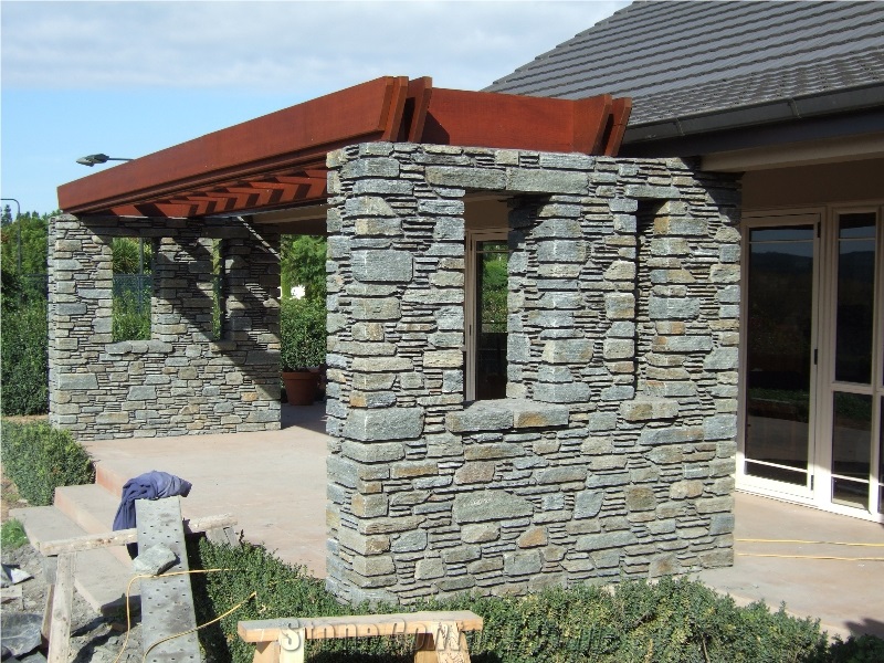 Gibbston Schist Stone Entrance Way Column