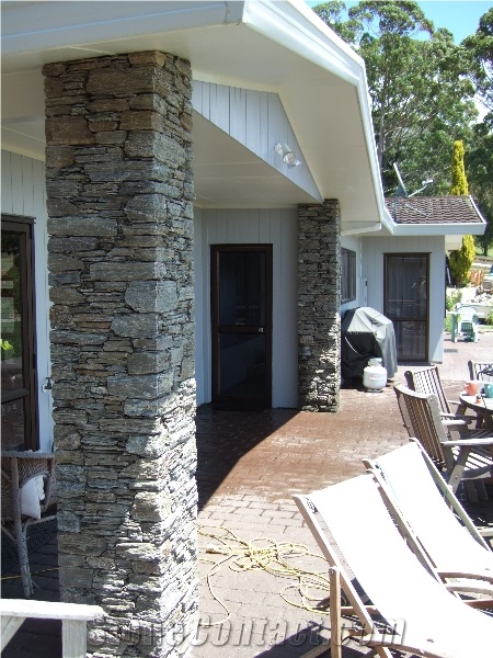 Glen Ida Schist Stone Column Cladding