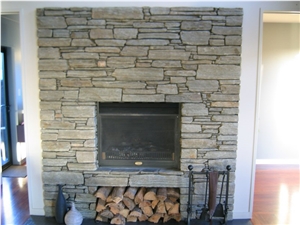 Glen Ida Schist Fireplace Surround