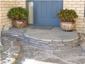 Waitaha Schist Stone Irregular Patio Flagstone Paver