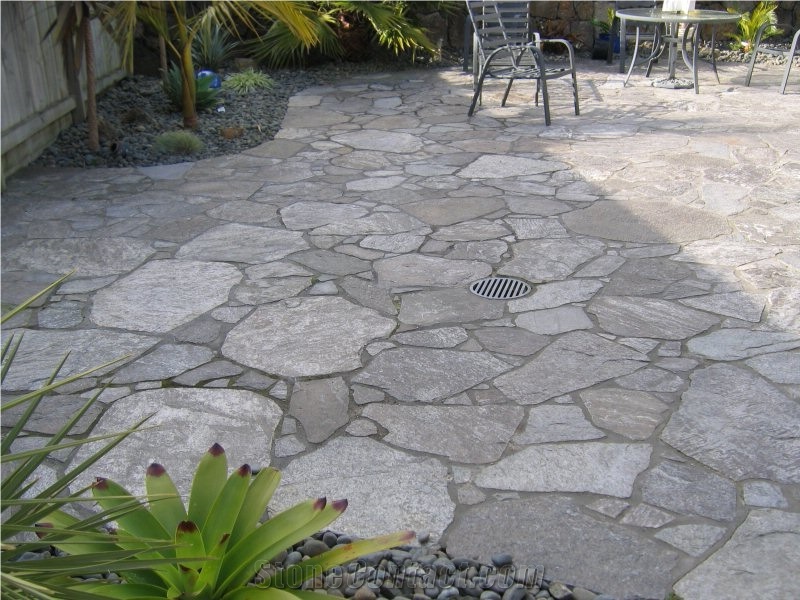 Waitaha Schist Stone Irregular Patio Flagstone Paver