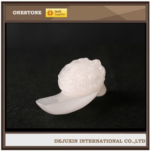 Furnished Articles Jade Carving, White Quartzite Art Works