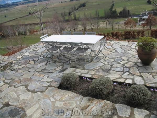 Wanaka Schist Walkway Pavers, Patio Flagstone Pavers
