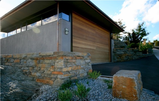 Southland Green Stone Dry Stack Retaining or Free Standing Walls