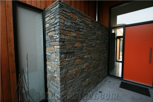 Wakatipu Green Stone Tight Stack Wall