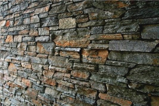 Wakatipu Green Stone Tight Stack Wall