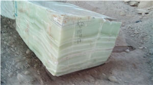 Iran Green Onyx, Touran Posht Green Onyx Block