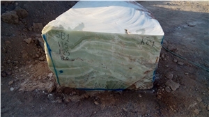 Iran Green Onyx, Touran Posht Green Onyx Block