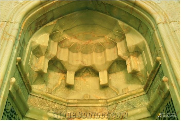 Iran Green Onyx, Touran Posht Green Onyx Block
