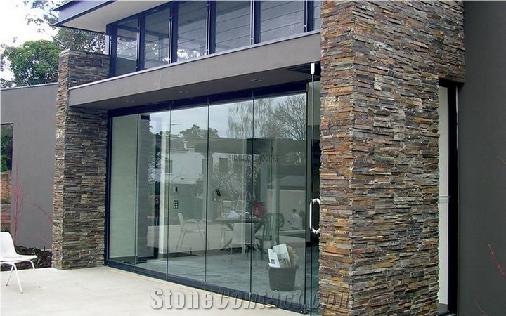 Ledgestone Series Poolburn Schist Wingwalls Residential Exterior Wall Cladding