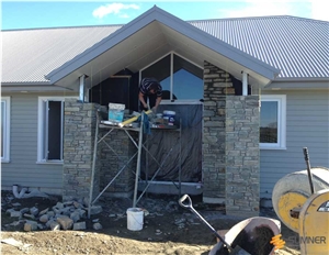Otago Series Otago Wanaka Schist Pegassus Residential Exterior Columns, Wall Cladding