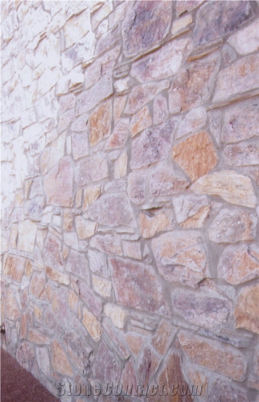 Martinique Quartzite Split Face Thin Wall Veneer