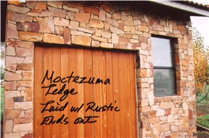 Moctezuma Ledge Laid with Rustic Ends Out Wall Cladding, Moctezuma Ledge Sandstone Wall Cladding