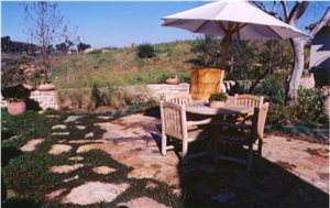 Sonoran Gold Quartzite Flagstone Patio, Yellow Quartzite Flagstone Patio Sonoran Gold Quartzite Flagstone Patio, Yellow Quartzite Flagstone Patio