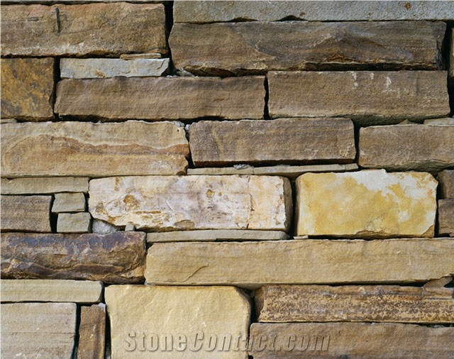 Sunset Bronze Thin Veneer Wall, Sunset Bronze Sandstone Building & Walling