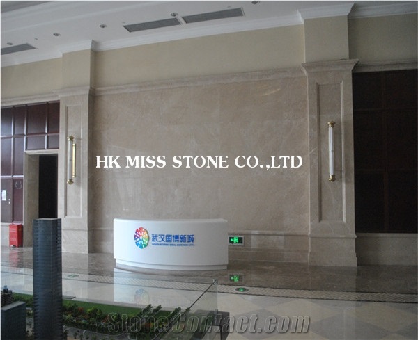 Burder Beige Marble Slabs &Tiles,Wall Cladding New Burder Beige Marble for Home Wide Using,Polished Lightning Beige Marble