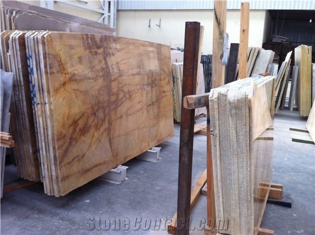 Picassoro Marble Block, Turkey Yellow Marble