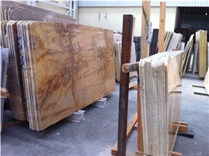Picassoro Marble Block, Turkey Yellow Marble